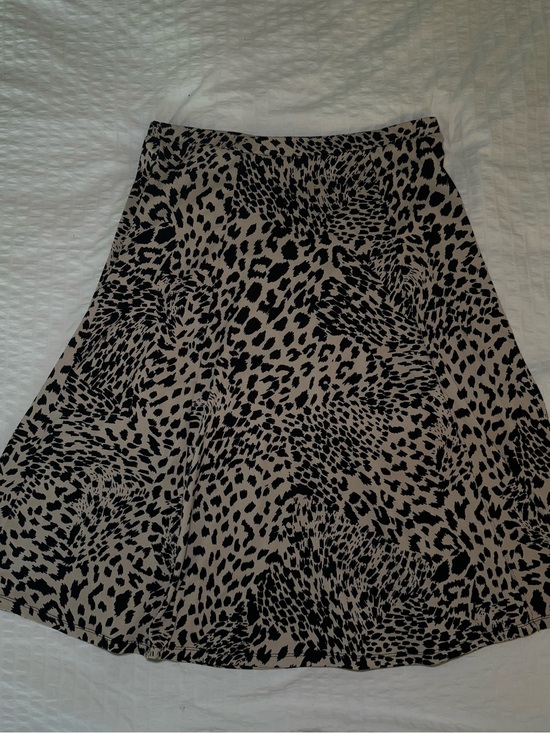 Jules & Leopold Dresses & Skirts - Jules & Leopold Beige and Black Animal Print A-Line Skirt